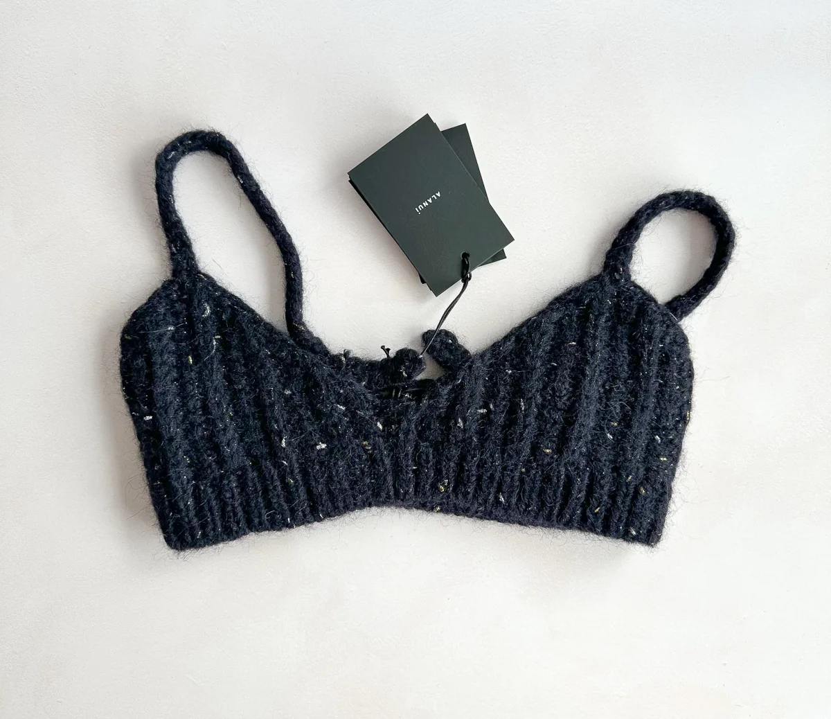 Alanui Midnight Blue Knit The Astral Bra Crop Top - Imagen 5