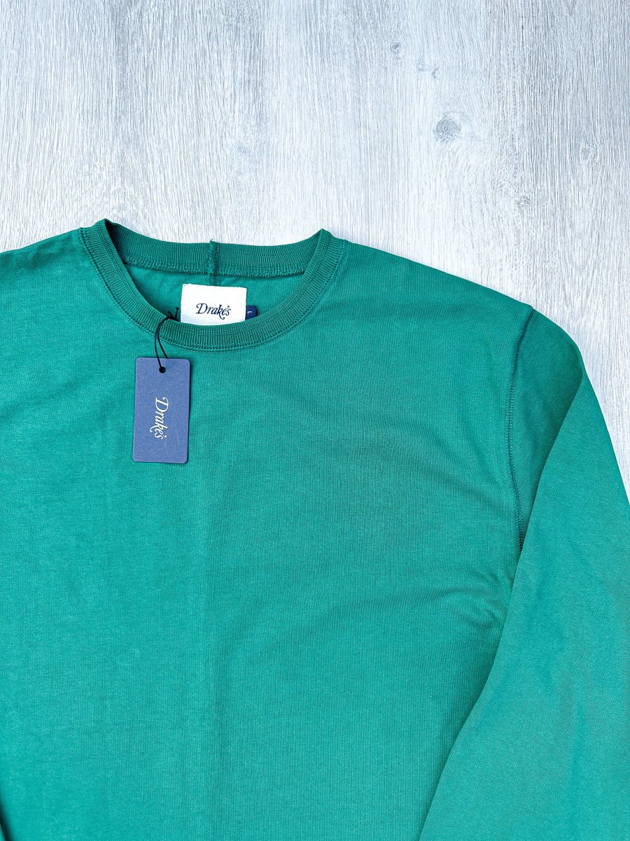 Drake's Green Long Sleeve Hiking Tee Shirt - Imagen 5