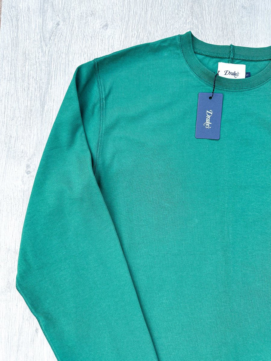 Drake's Green Long Sleeve Hiking Tee Shirt - Imagen 6