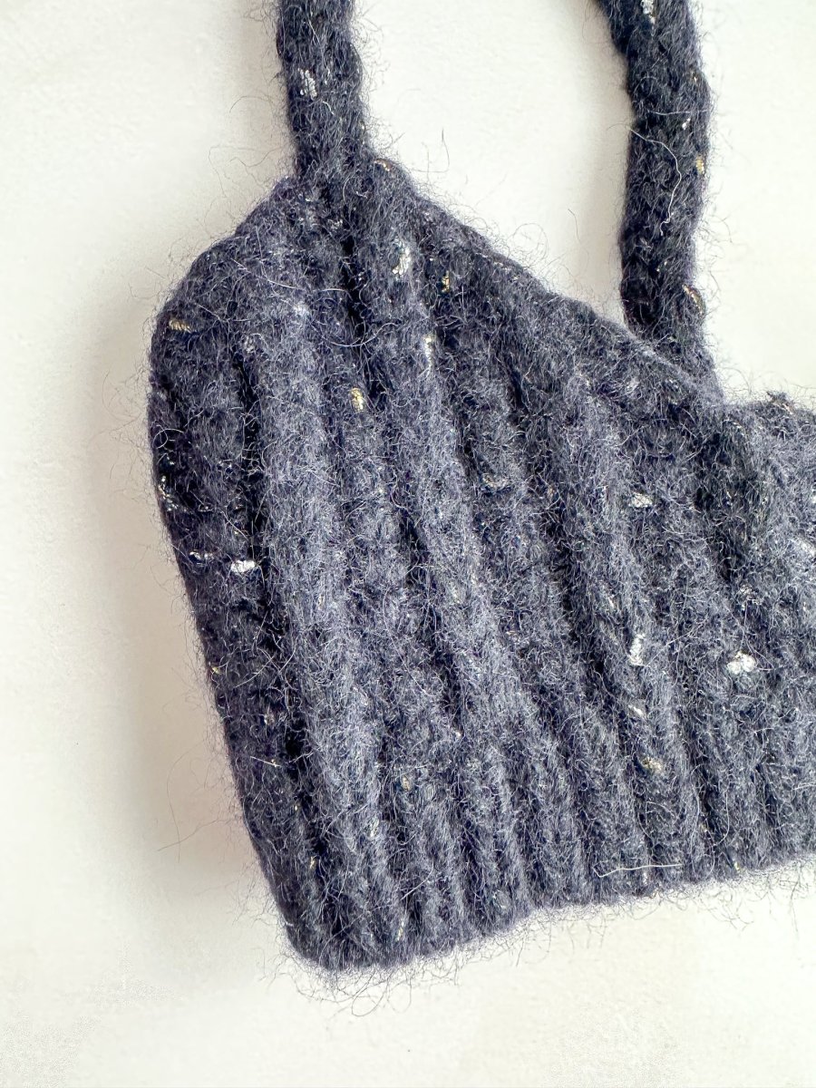Alanui Midnight Blue Knit The Astral Bra Crop Top - Imagen 7
