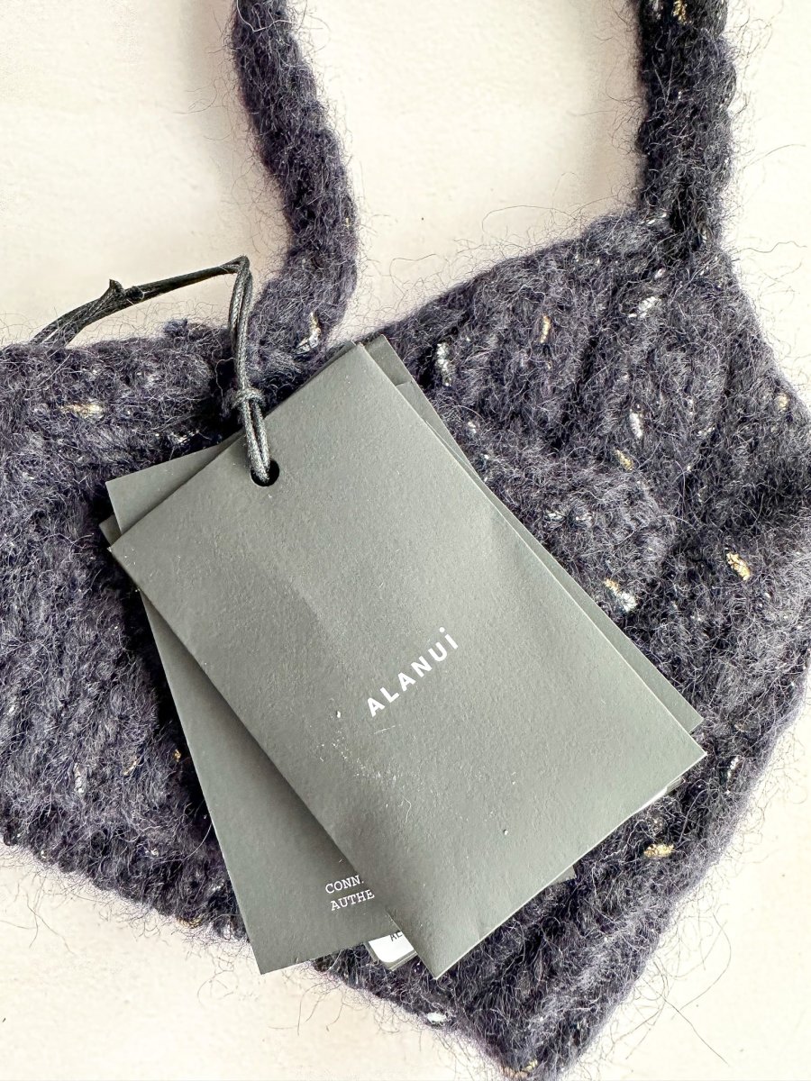 Alanui Midnight Blue Knit The Astral Bra Crop Top - Imagen 9