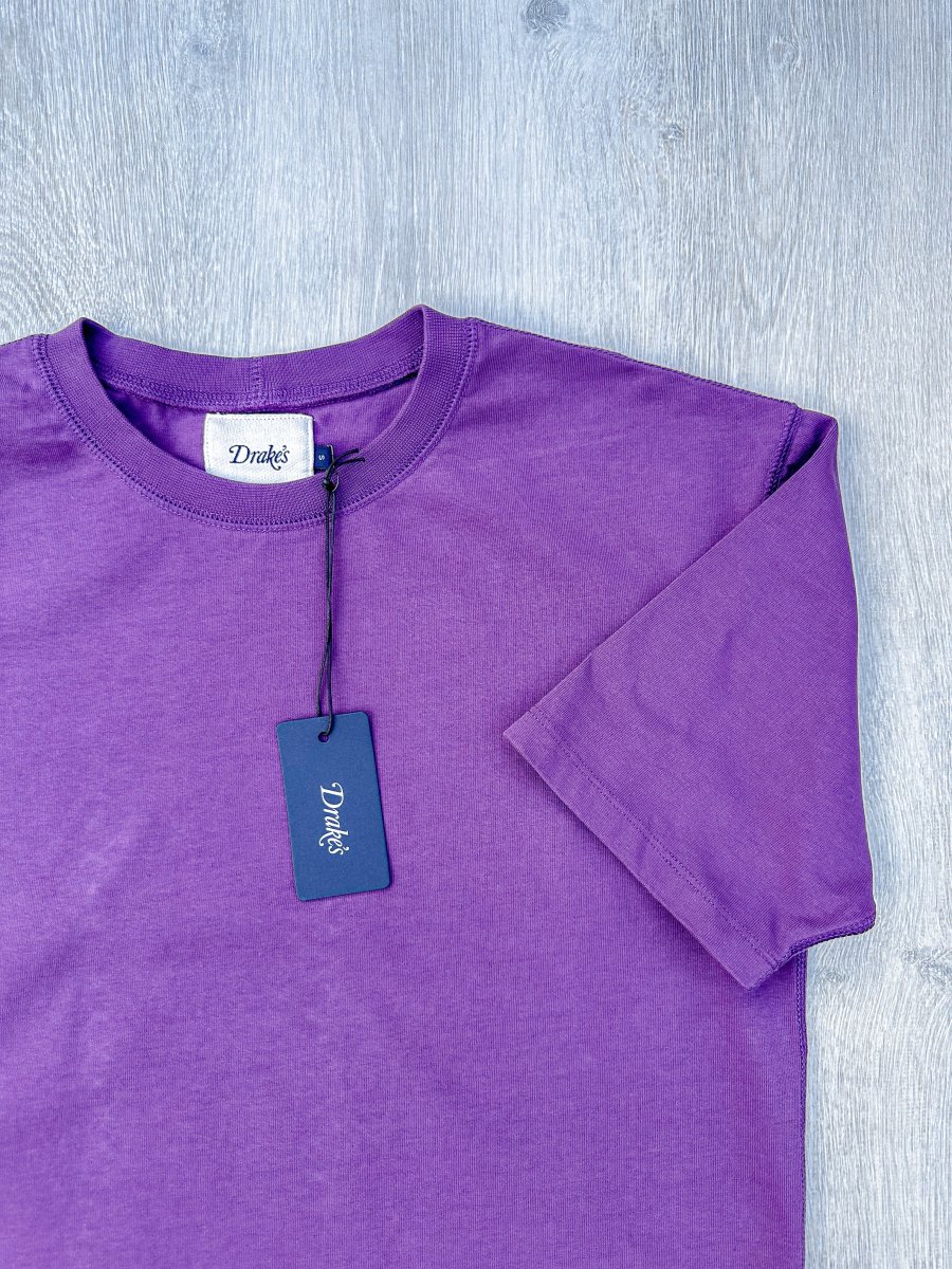 Drake's Plum Purple Short Sleeve Hiking Tee Shirt - Imagen 4