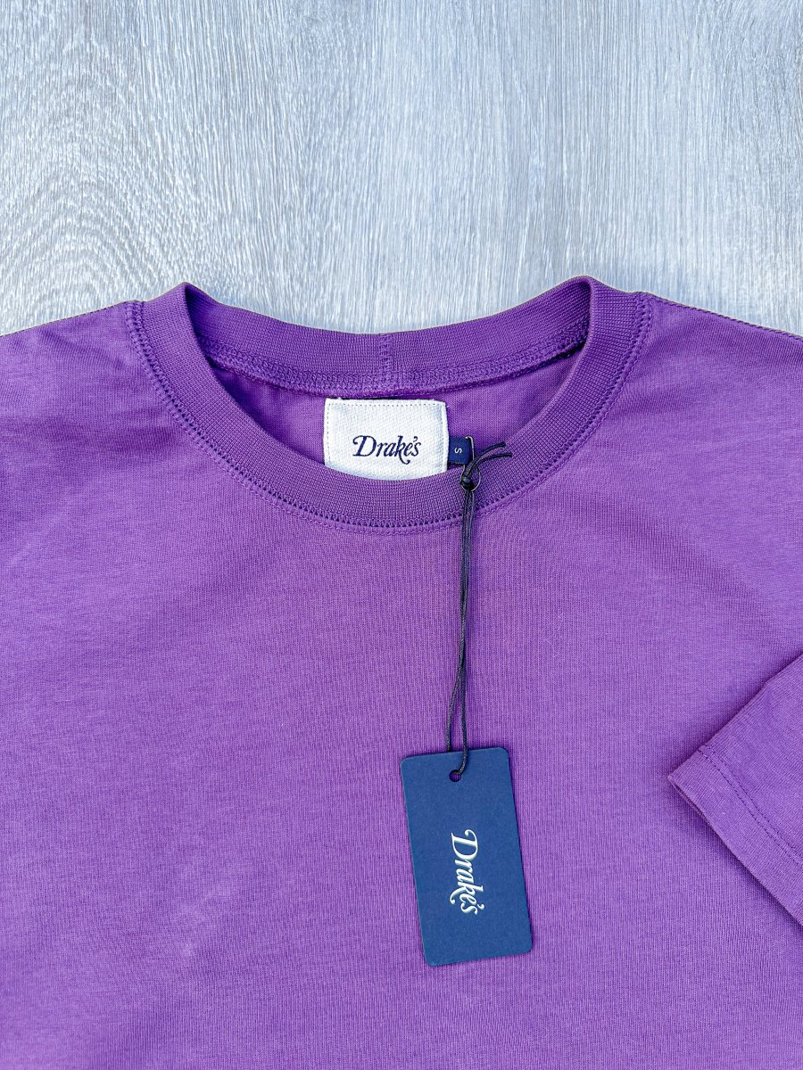 Drake's Plum Purple Short Sleeve Hiking Tee Shirt - Imagen 6