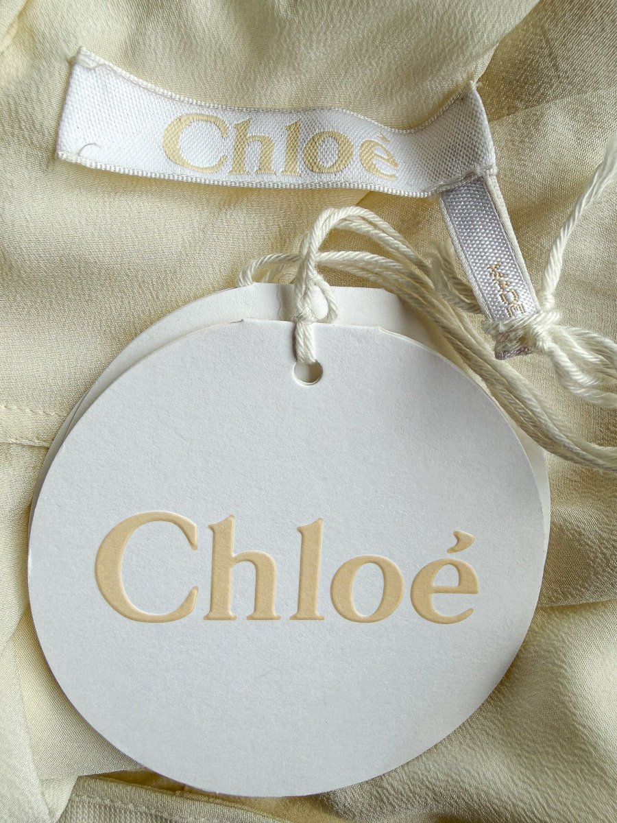 Chloe Whisper White Round Neck Short Sleeve Blouse - Imagen 4
