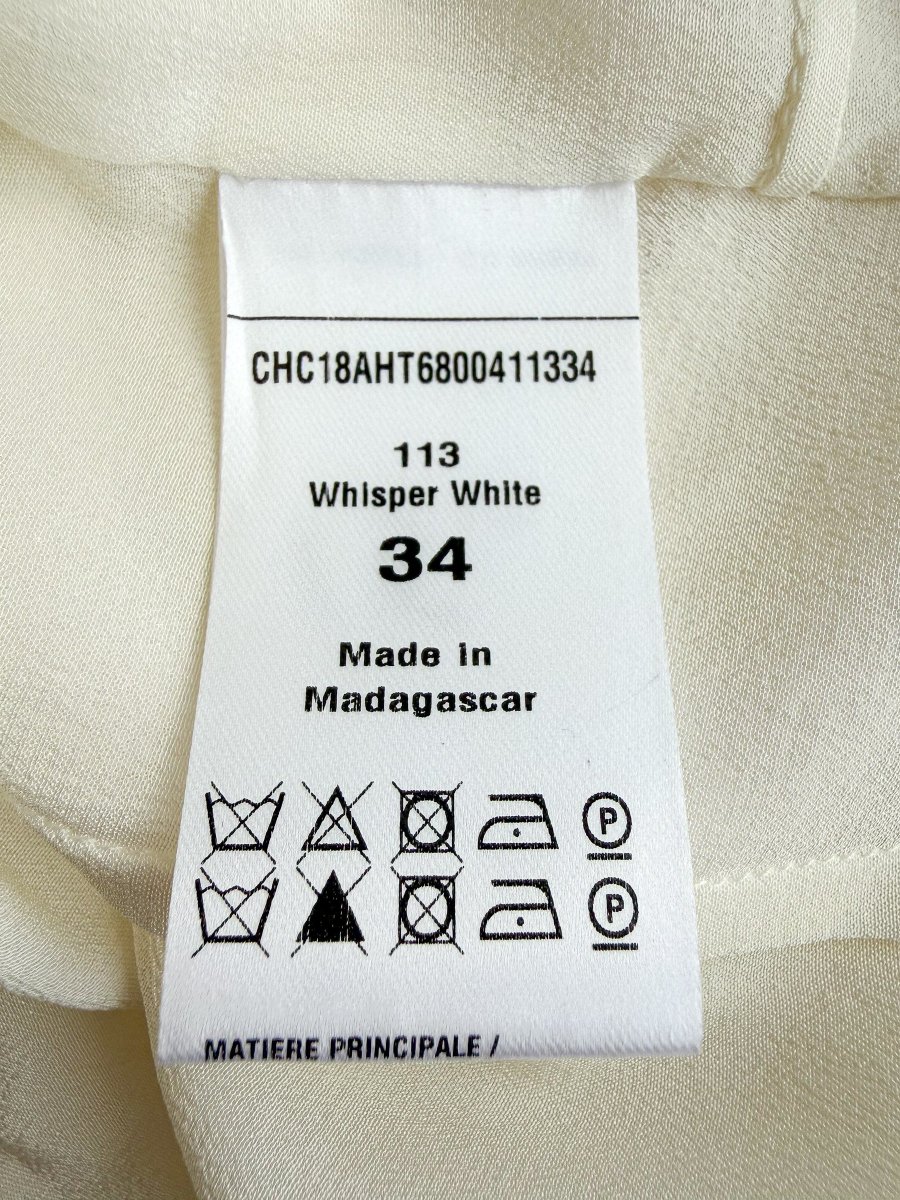 Chloe Whisper White Round Neck Short Sleeve Blouse - Imagen 9