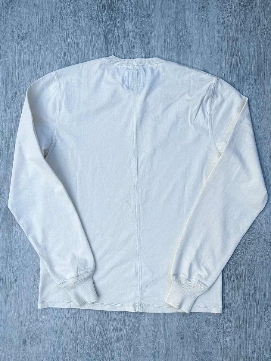Drake's Ecru Long Sleeve Hiking Tee Shirt - Imagen 3