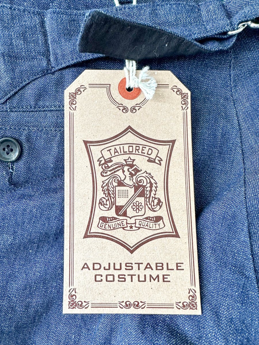 Adjustable Costume Japan Indigo Japanese Denim Fabric Trousers - Imagen 9