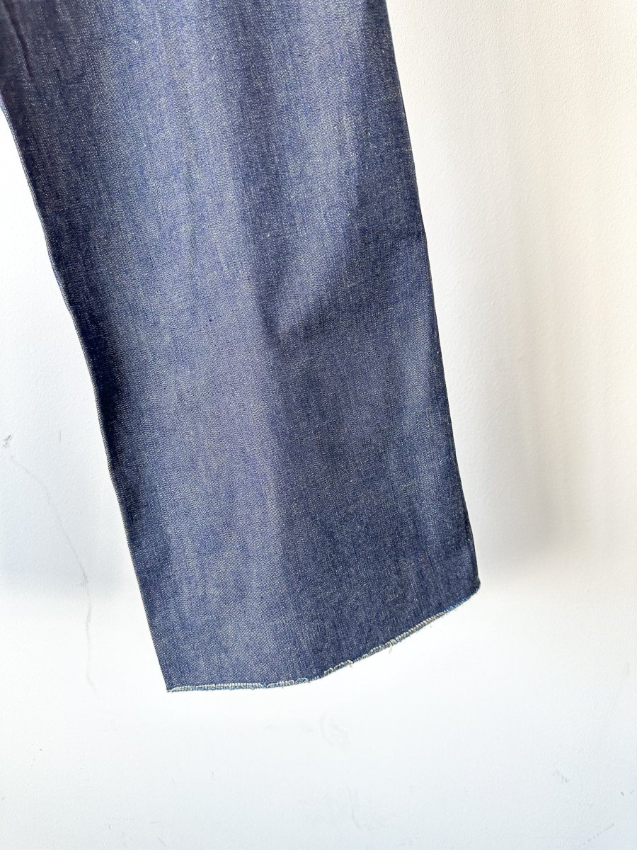 Adjustable Costume Japan Indigo Japanese Denim Fabric Trousers - Imagen 4