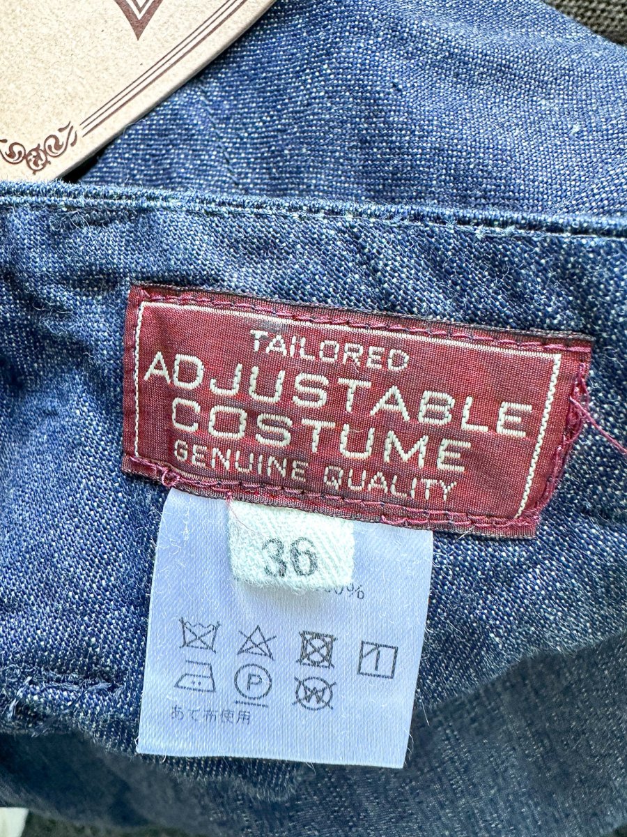 Adjustable Costume Japan Indigo Japanese Denim Fabric Trousers - Imagen 8