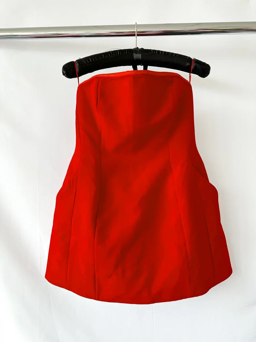 Bardot Red Karoline Hourglass Mini Dress - Imagen 2