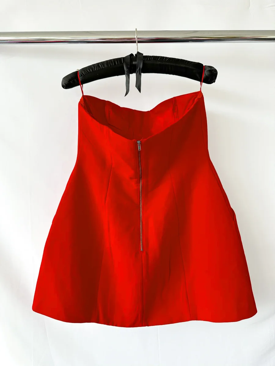 Bardot Red Karoline Hourglass Mini Dress - Imagen 3