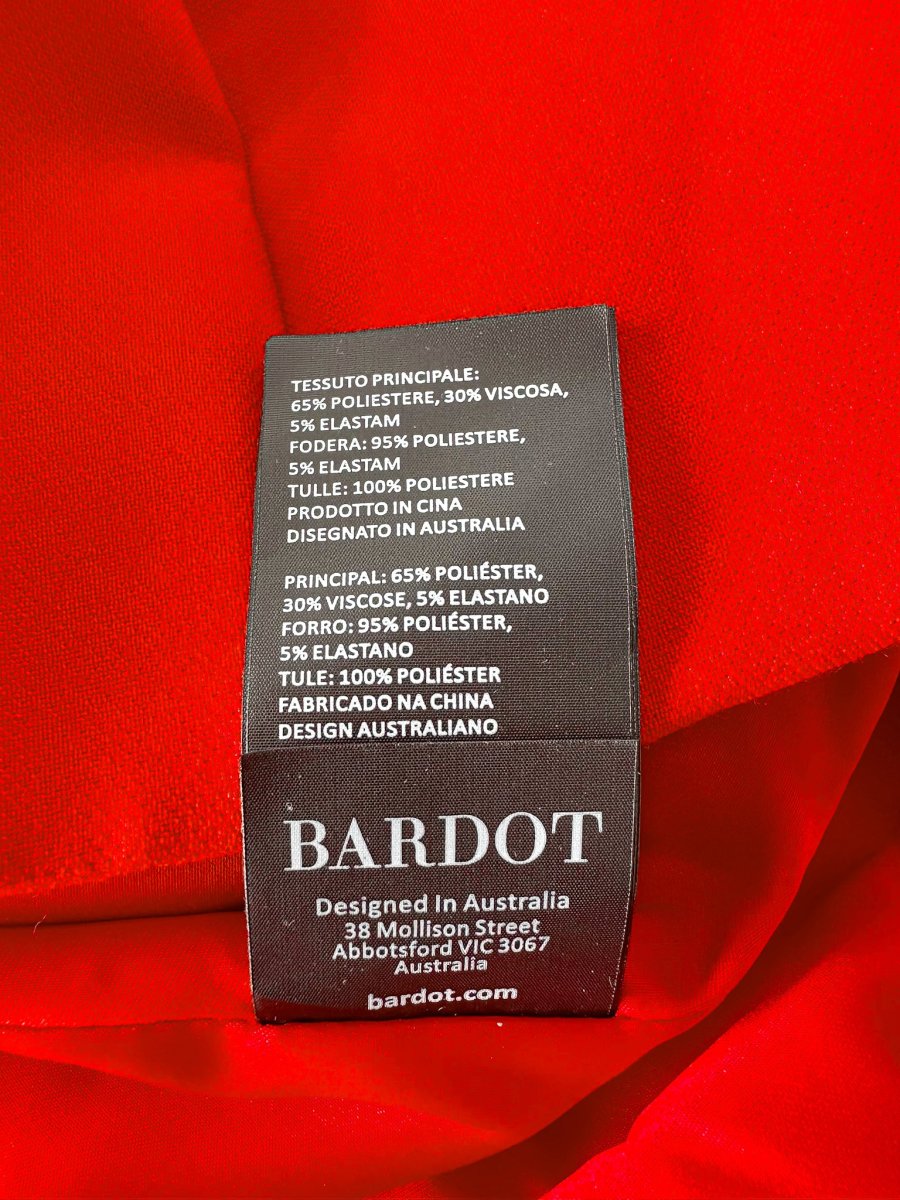 Bardot Red Karoline Hourglass Mini Dress - Imagen 7