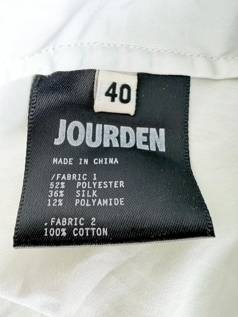 Anais Jourden Green White Striped A-line Dress - Imagen 8