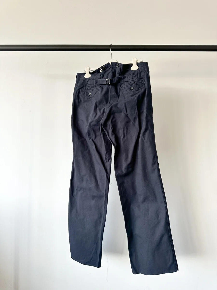 Adjustable Costume Japan Cotton Canvas Navy Trousers - Imagen 3