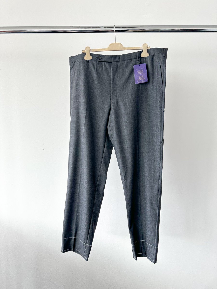 Drake's Grey Made To Order Trousers