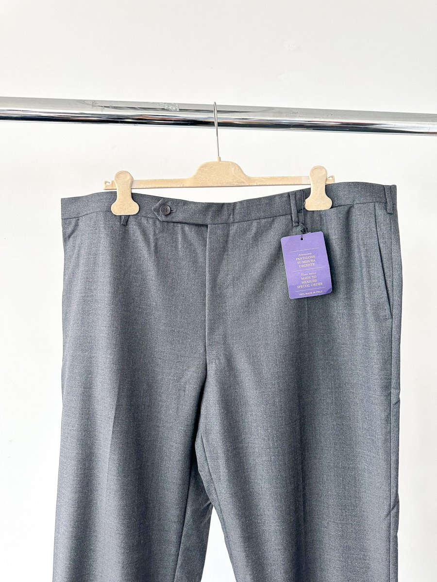 Drake's Grey Made To Order Trousers - Imagen 5