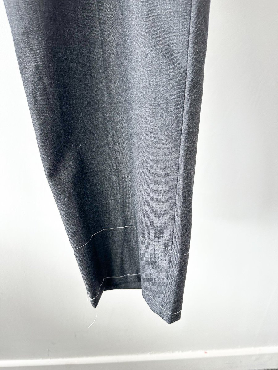 Drake's Grey Made To Order Trousers - Imagen 7