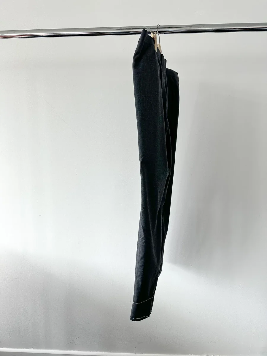 Drake's Grey Made To Order Trousers - Imagen 8
