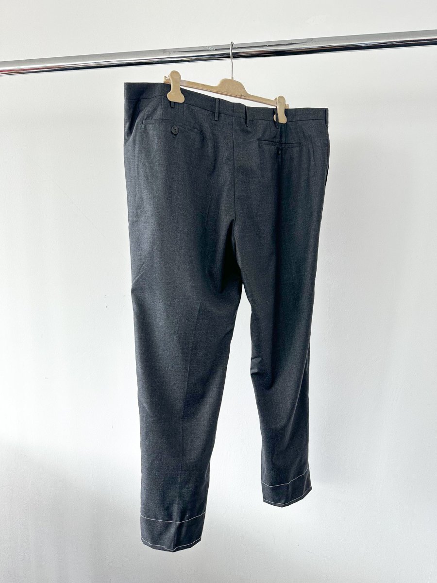 Drake's Grey Made To Order Trousers - Imagen 3