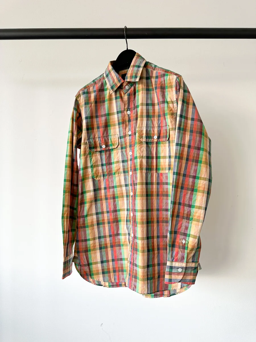 Drake's Multicoloured Checked Cotton Shirt - Imagen 2