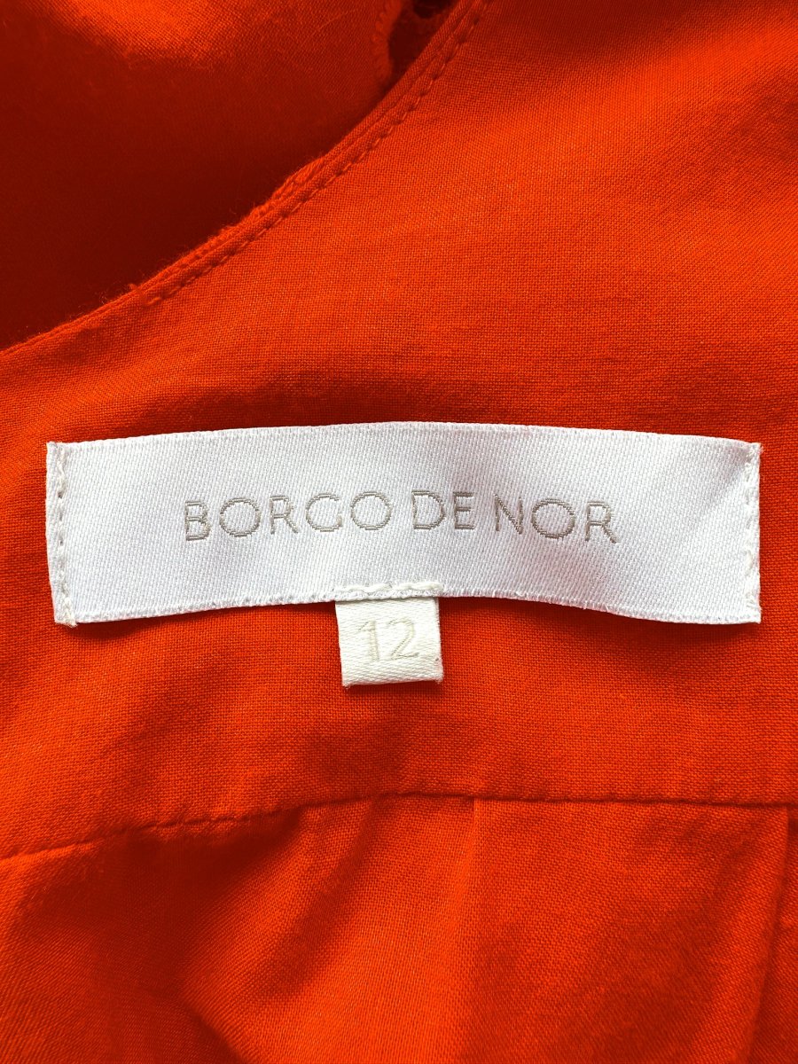 Borgo De Nor Red Carla Broderie Anglaise Cotton Maxi Dress - Imagen 5