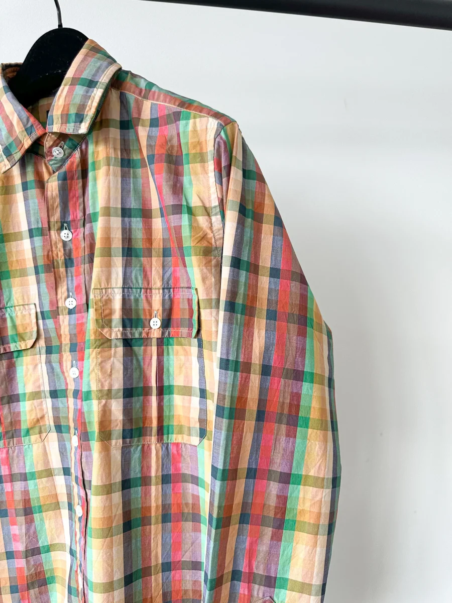 Drake's Multicoloured Checked Cotton Shirt - Imagen 5
