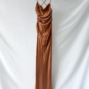 Shona Joy La Lune Ruched Backless Slip Dress
