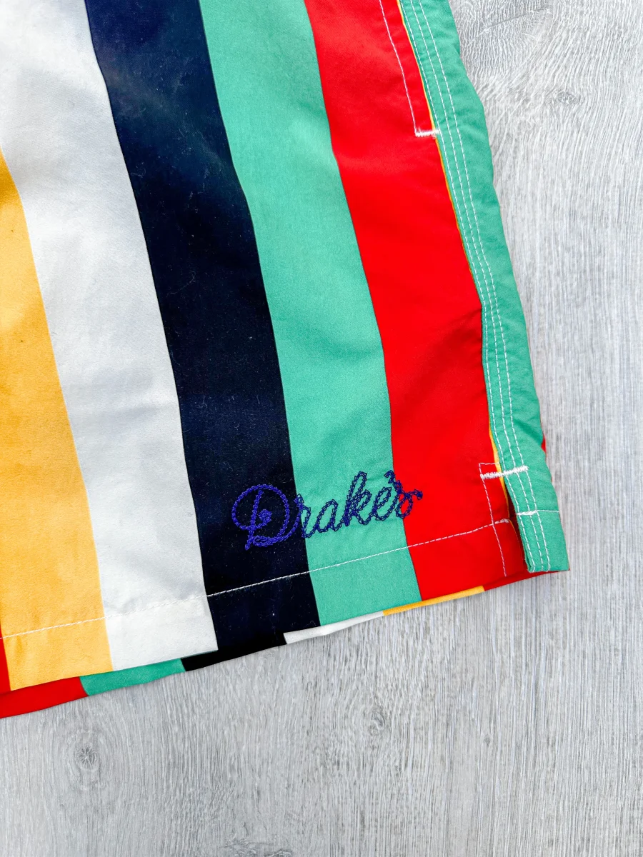 Drake's Striped Swim Shorts - Imagen 4