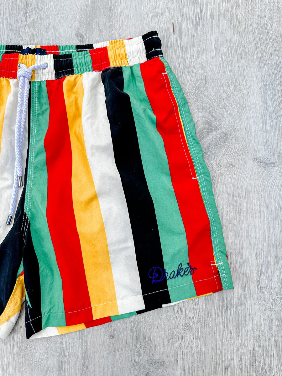 Drake's Striped Swim Shorts - Imagen 5