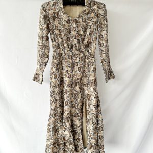 Altuzarra Snake Print Martha Long Sleeve Dress