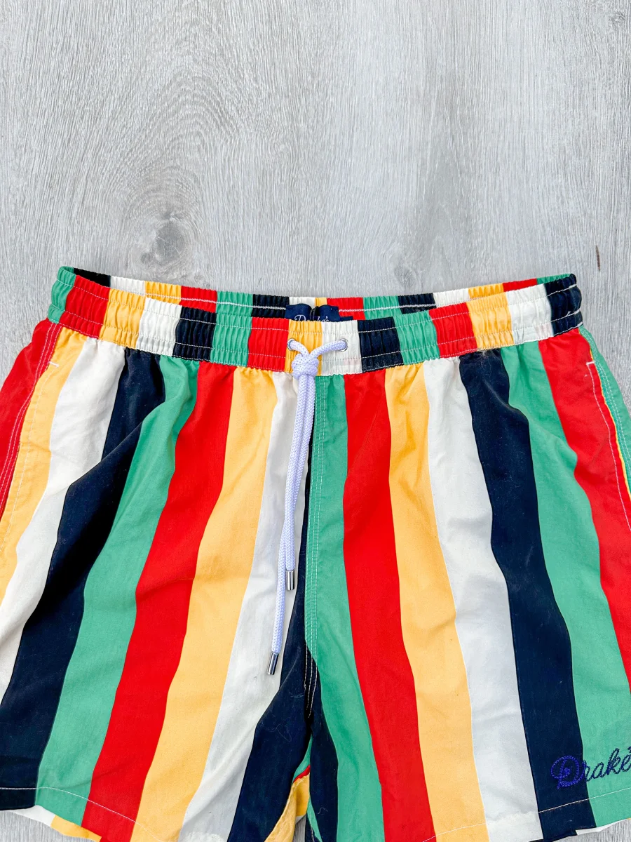 Drake's Striped Swim Shorts - Imagen 6