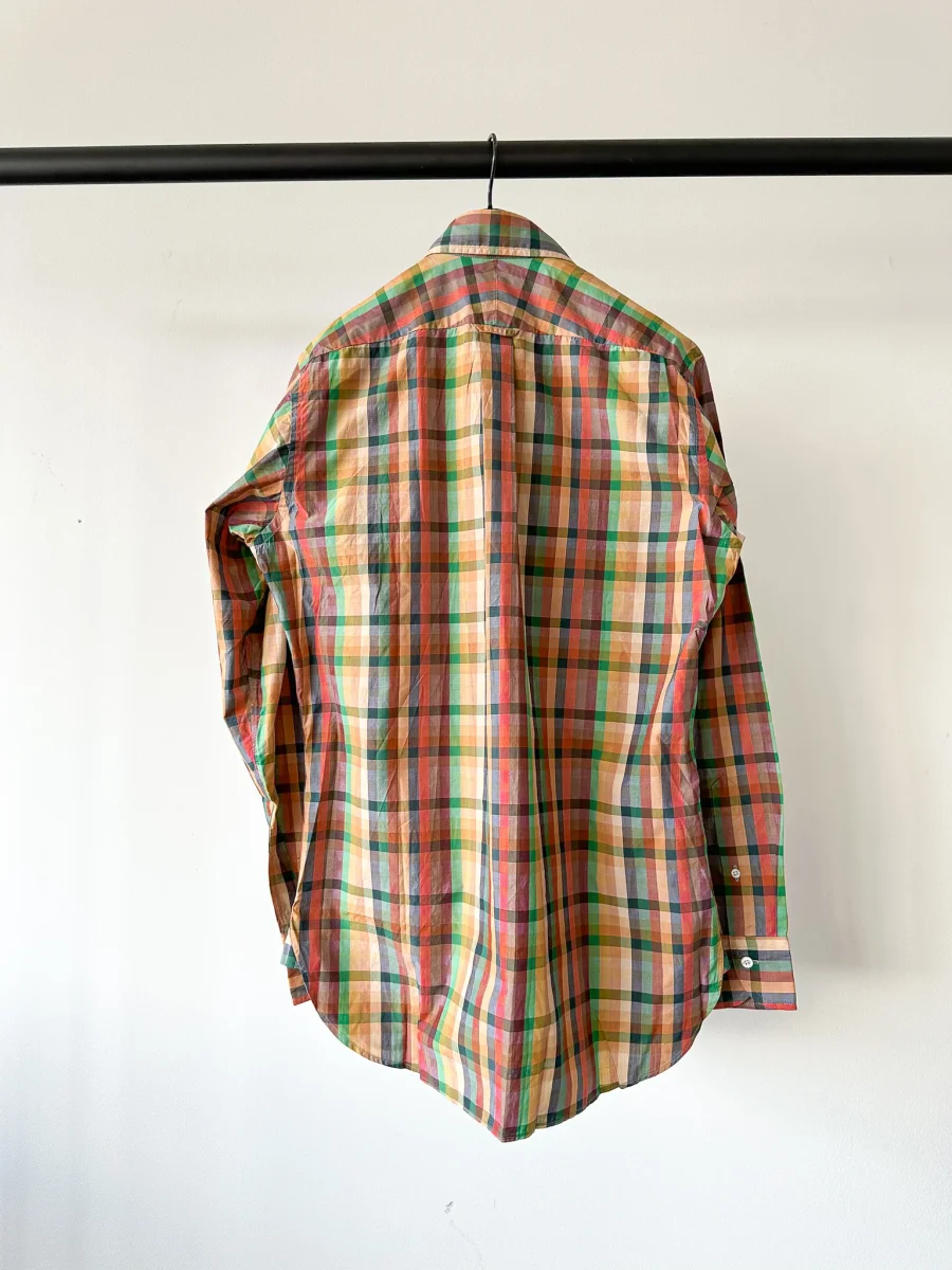 Drake's Multicoloured Checked Cotton Shirt - Imagen 3