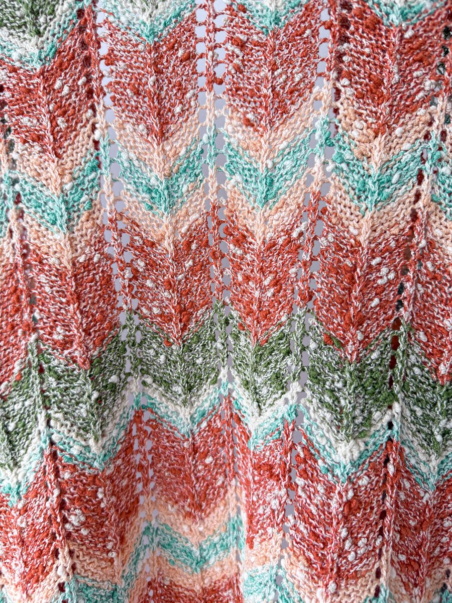 Hayley Menzies Pink Zigzag Andes Boucle Cardigan - Imagen 6