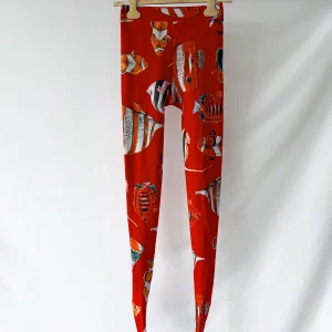 Dolce And Gabbana Fish Print Footed Leggings