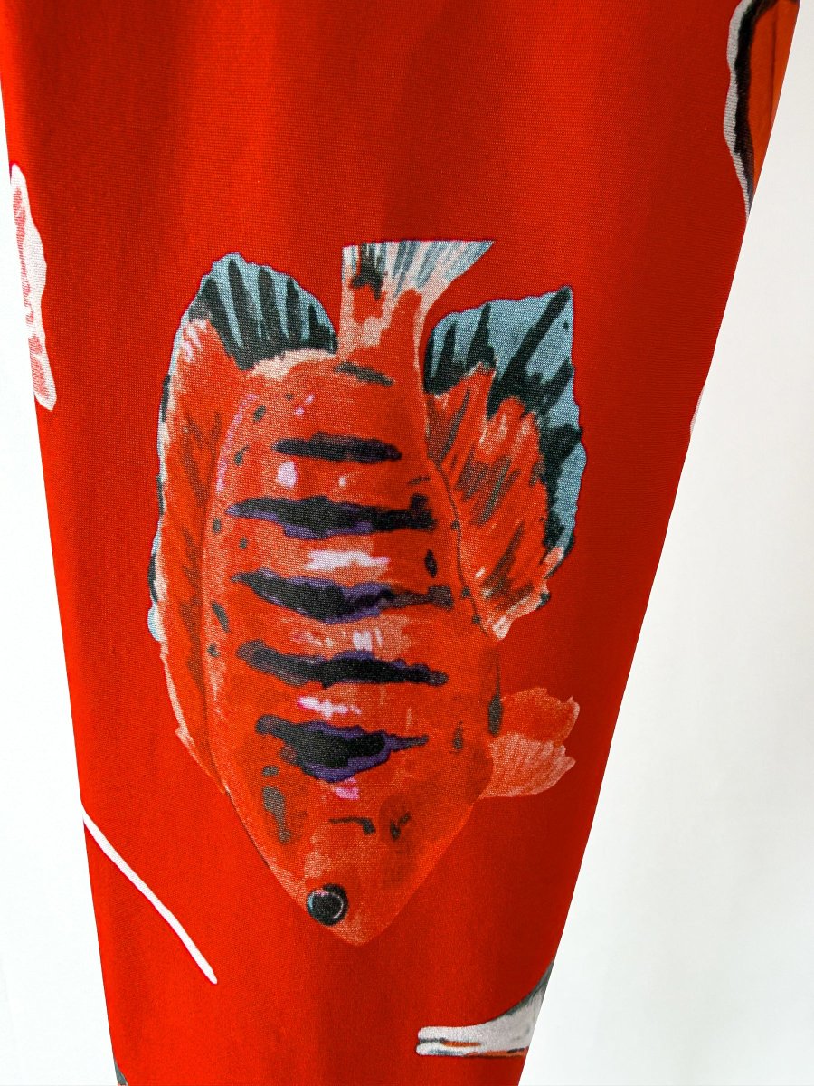 Dolce And Gabbana Fish Print Footed Leggings - Imagen 8
