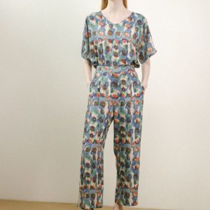 Pantalón amplio estampado