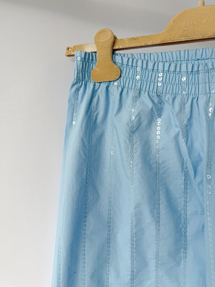 Sleeper Milky Way Blue Sequined Cotton Pyjama Set - Imagen 9
