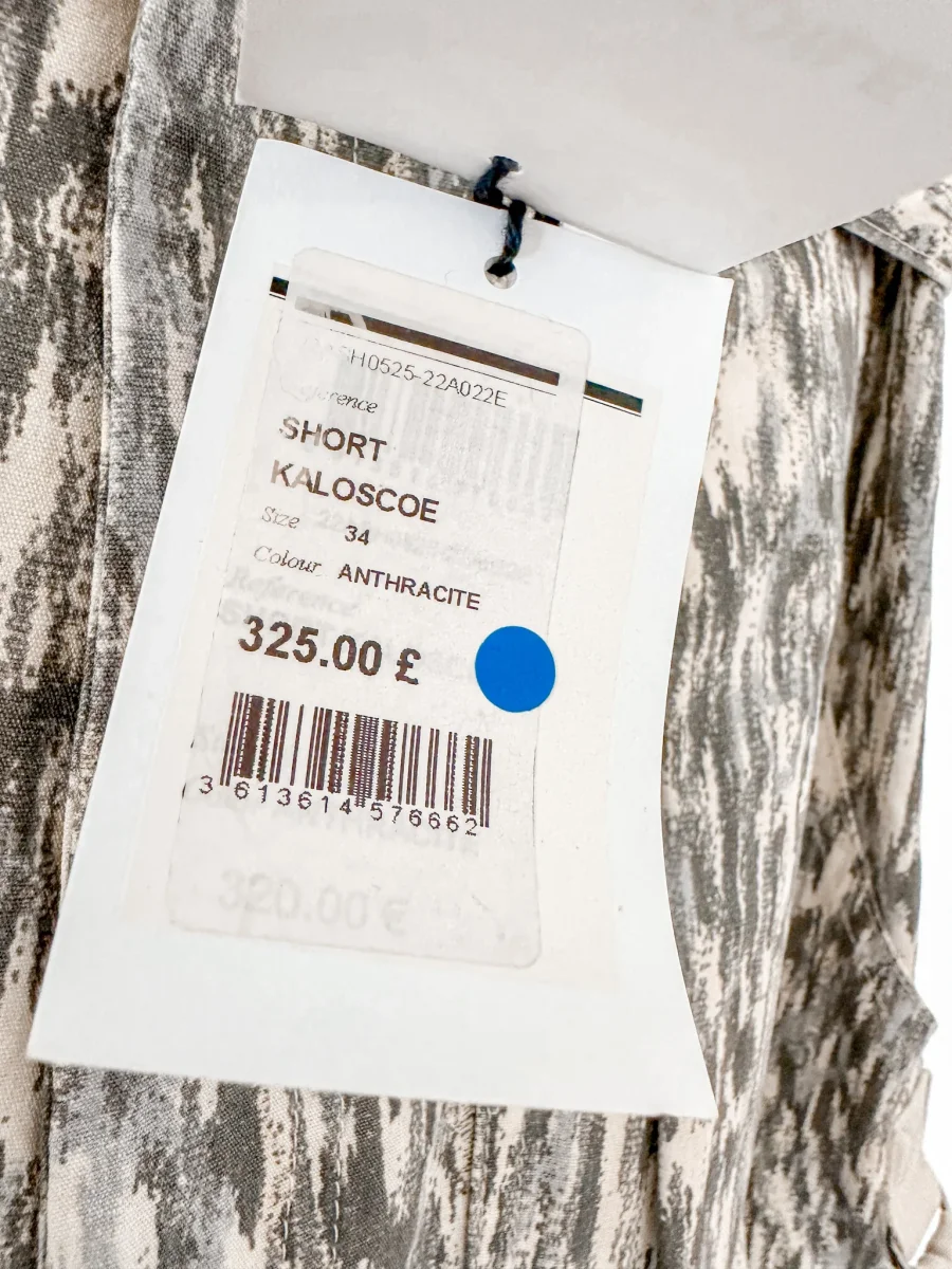 Isabel Marant Etoile Kaloscoe Printed High Waist Belted Cargo Shorts - Imagen 4