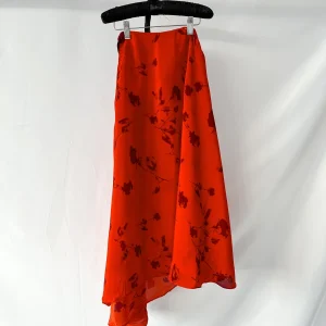 Preen Line Red Floral Asymmetrical Yolanda Skirt