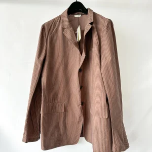 Dries Van Noten Brown Striped Jacket