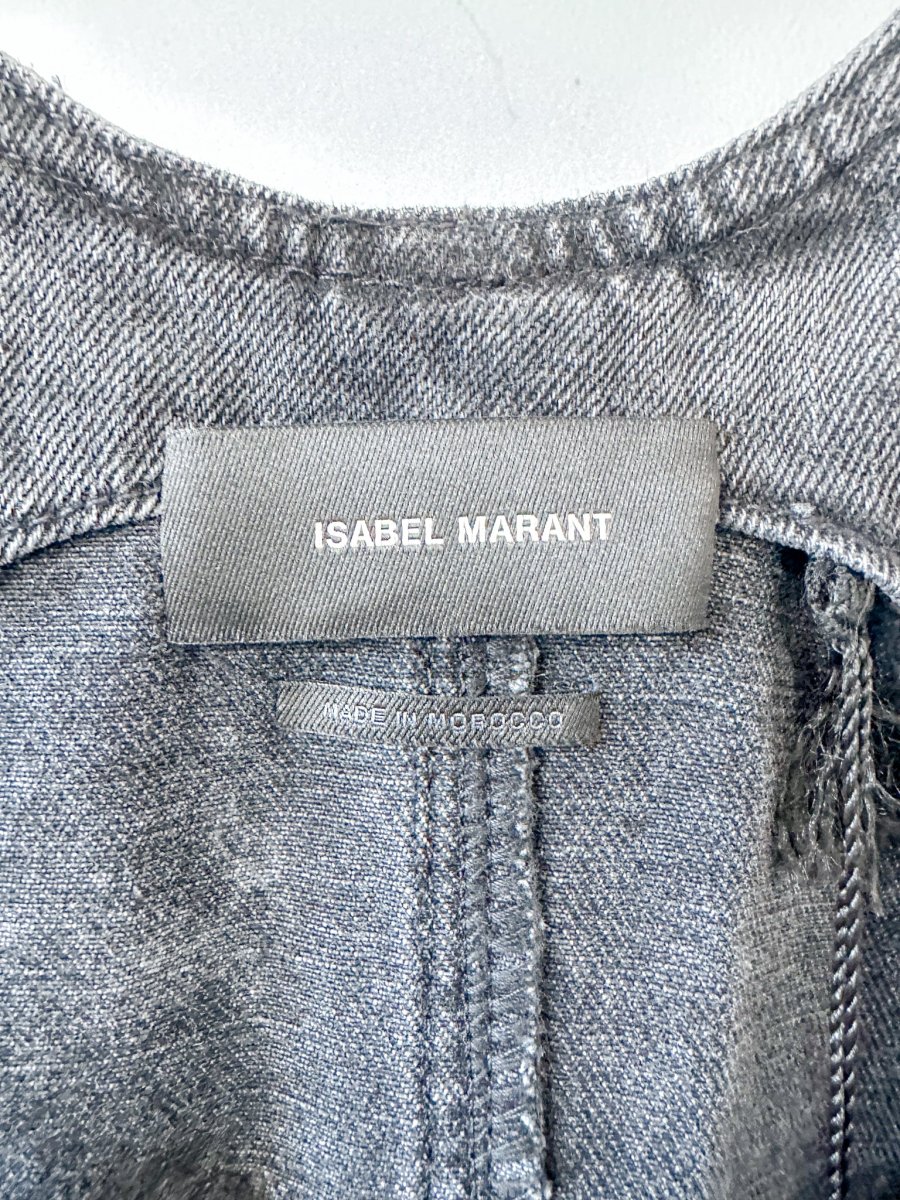Isabel Marant Denim Apolino Ribbed Denim Jumpsuit - Imagen 3