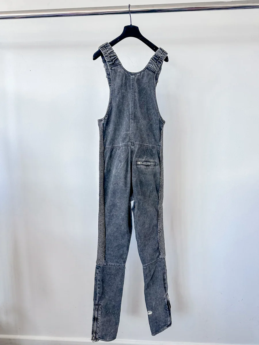 Isabel Marant Denim Apolino Ribbed Denim Jumpsuit - Imagen 9