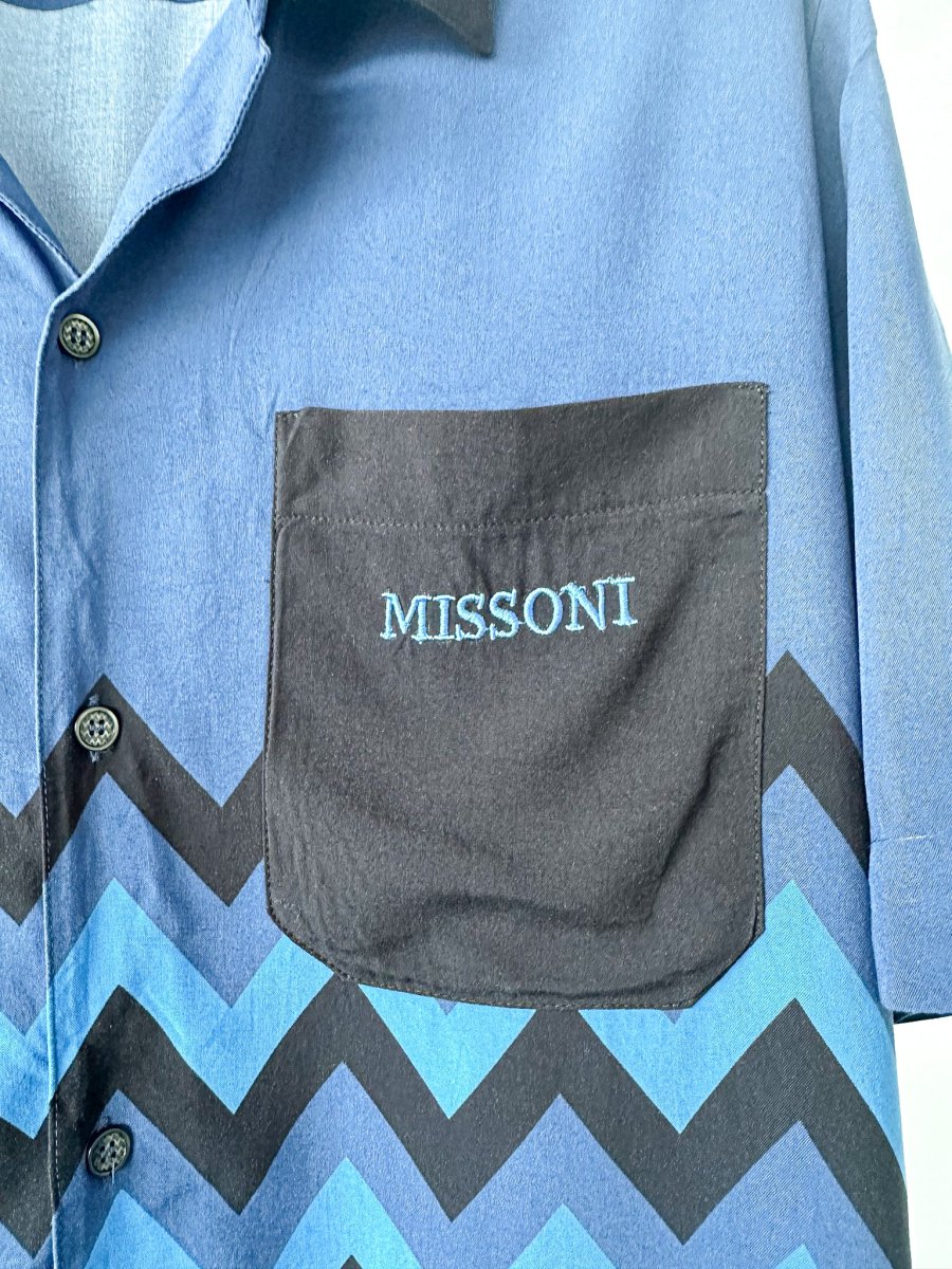 Missoni Navy Zigzag Shirt - Imagen 4