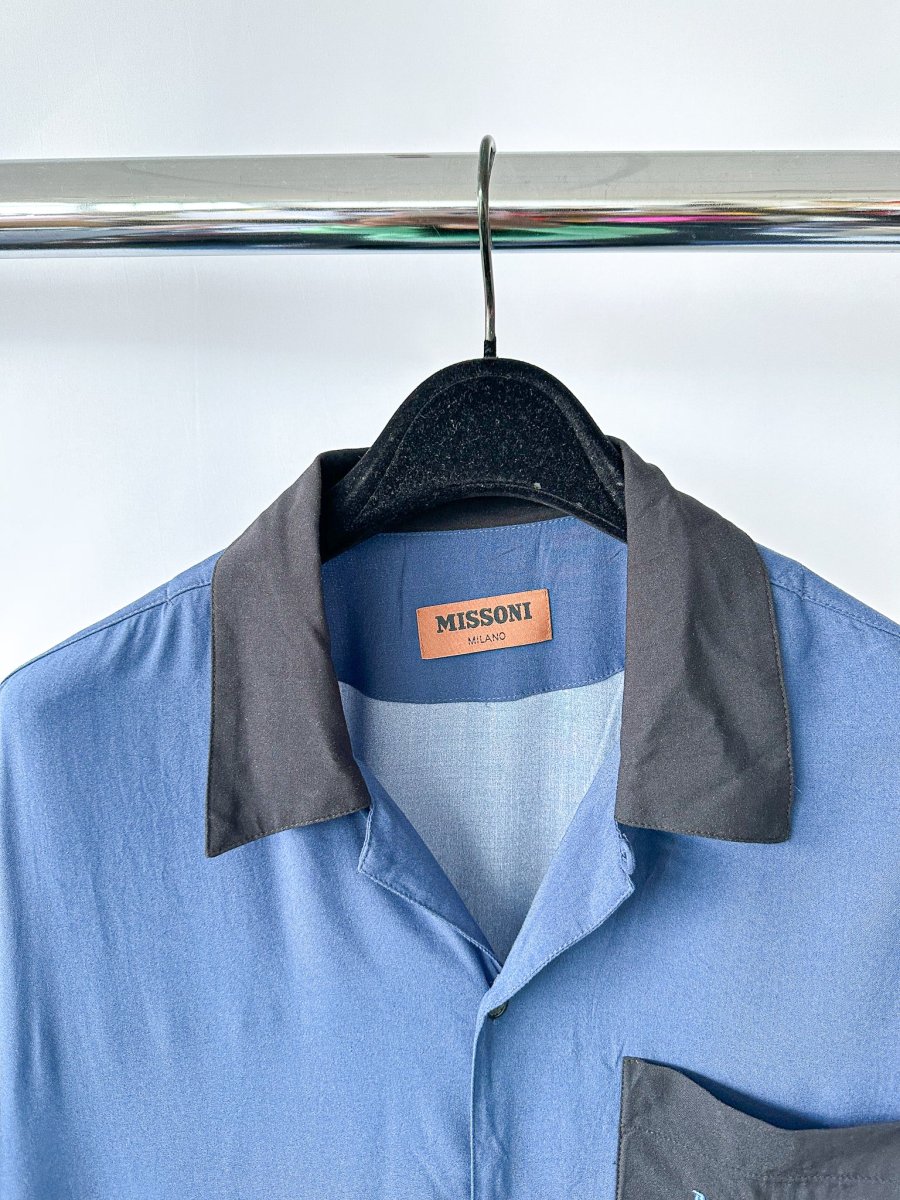 Missoni Navy Zigzag Shirt - Imagen 5