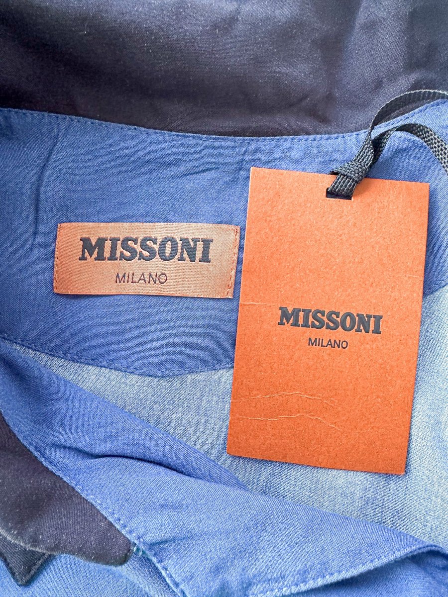 Missoni Navy Zigzag Shirt - Imagen 7