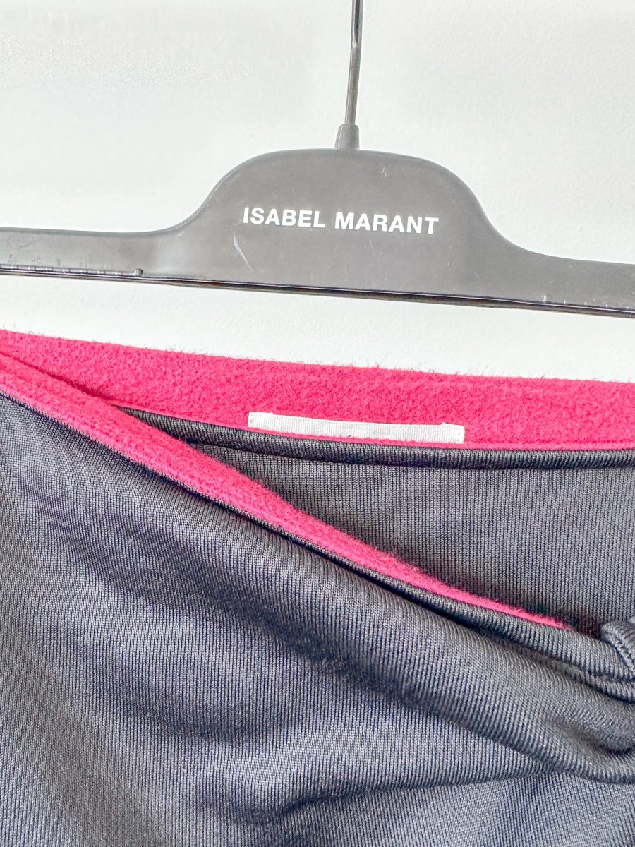 Isabel Marant Etoile Black Isilde Wrap Knot Side Skirt - Imagen 8