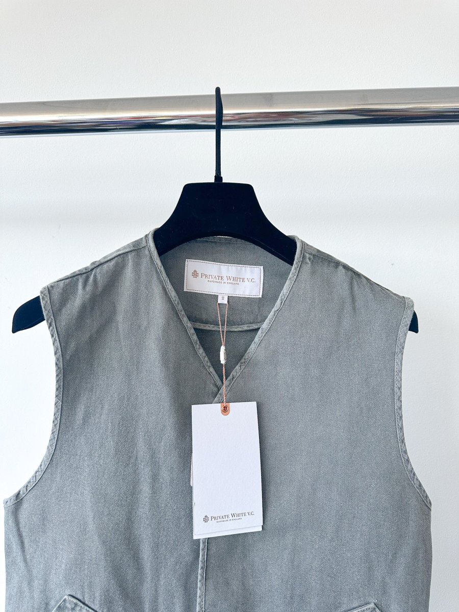 Private White V.C Grey Gilet Worksuit Jerkin - Imagen 4
