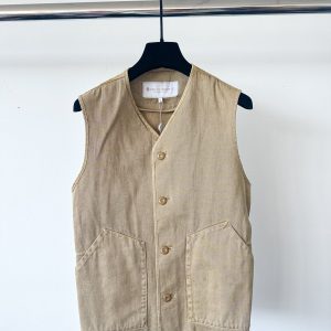 Private White V.C Sand Gilet Worksuit Jerkin