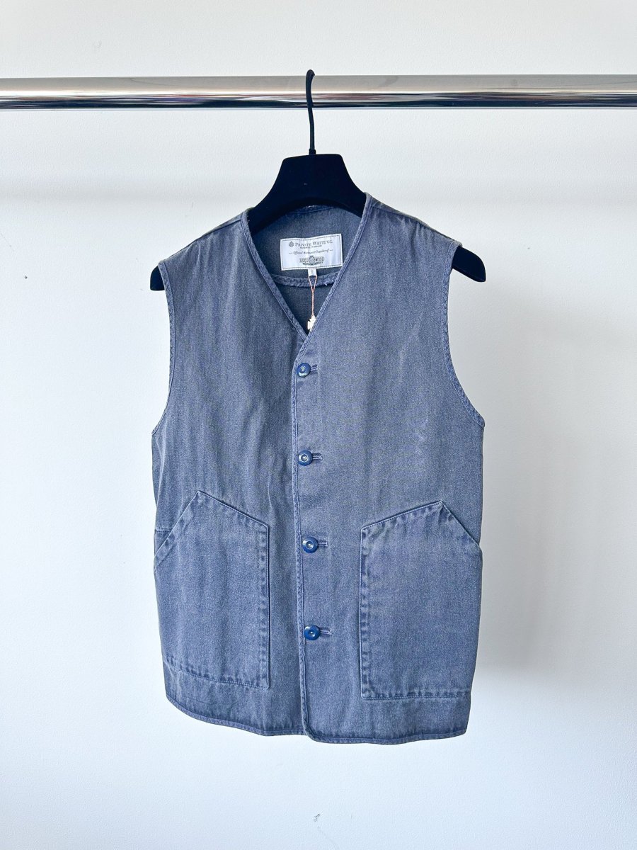 Private White V.C Navy Gilet Worksuit Jerkin - Imagen 5