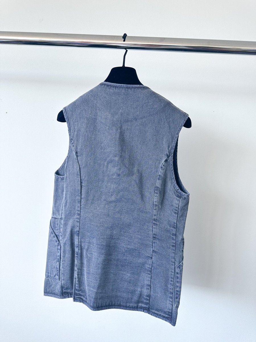 Private White V.C Navy Gilet Worksuit Jerkin - Imagen 3